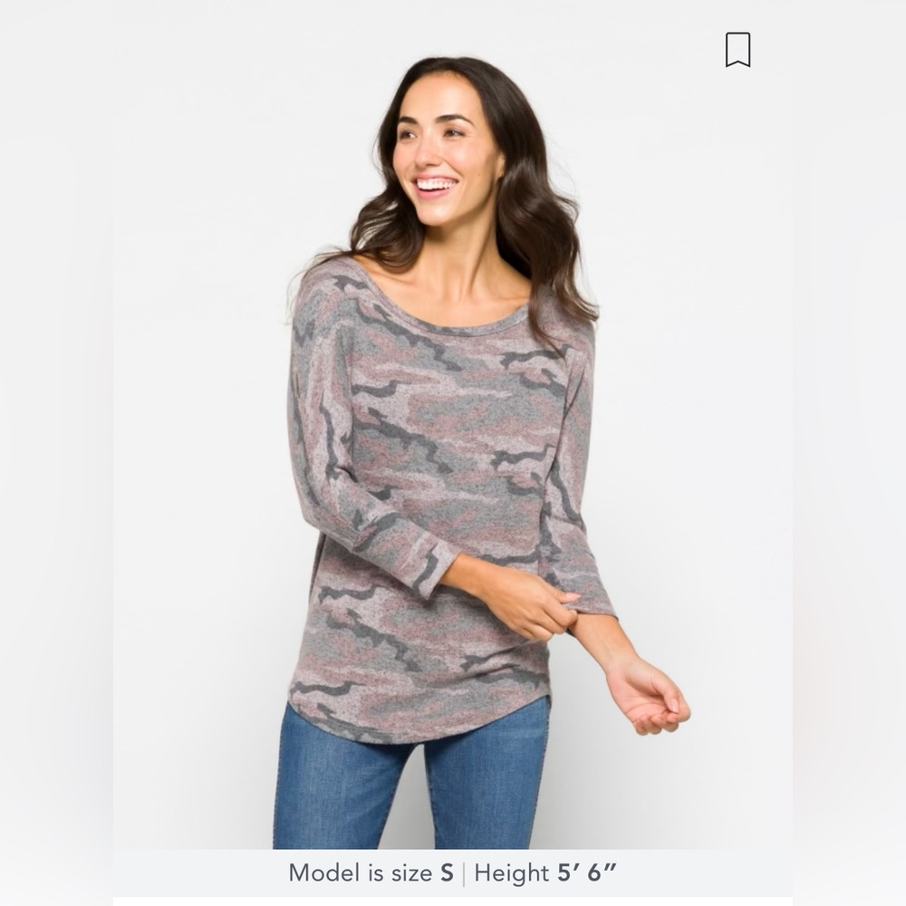 Market & Spruce, Paulsen Brushed Knit Top, Size Large, NWT!